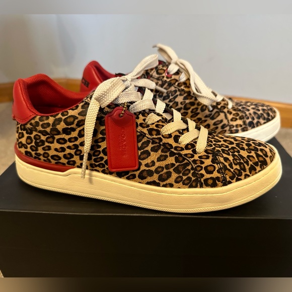 Coach Lowline Luxe Low Top Sneaker - Cheetah Print - Picture 3 of 10